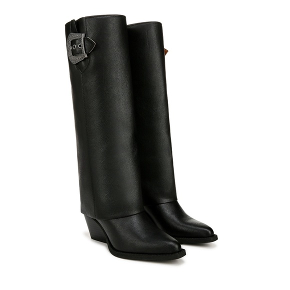 Zodiac Womens Rowena-Wings Zip Tall Western Boots Size 9 - Picture 2 of 6